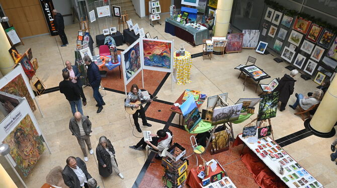 Der Kunstmarkt soll künftig jedes Jahr am Apfelfest stattfinden. FOTO: MEYER