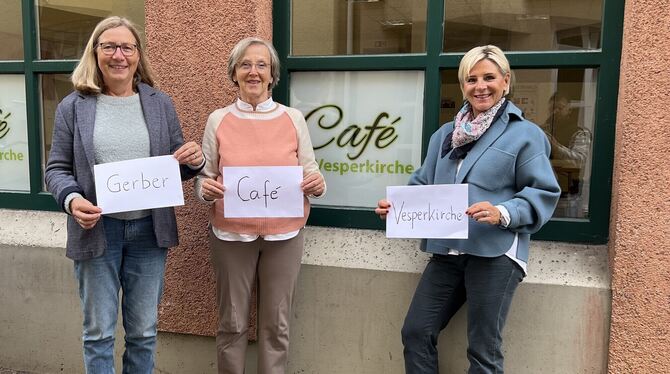 Bärbel Magnussen (von links), Birgit von Vacano und Heike Brandt öffnen am Samstag, 19. Oktober, zum ersten Mal das Café "Begegn