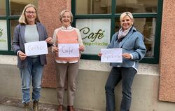 Bärbel Magnussen (von links), Birgit von Vacano und Heike Brandt öffnen am Samstag, 19. Oktober, zum ersten Mal das Café »Begegn