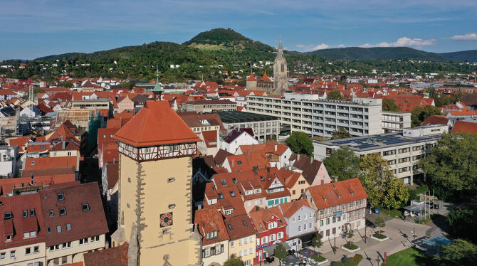 Reutlingen aus der Luft. Kennen das Menschen, die nicht hier leben? Oder muss man das beschreiben? Braucht die Stadt "ein Gesich