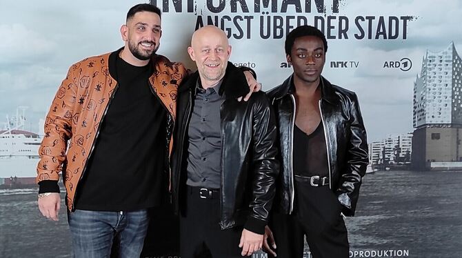 Der gute Cop und die »bösen Jungs«: Jürgen Vogel mit seinen Schauspielkollegen Benny Opoku Arthur (rechts) und Aziz Capkurt, die