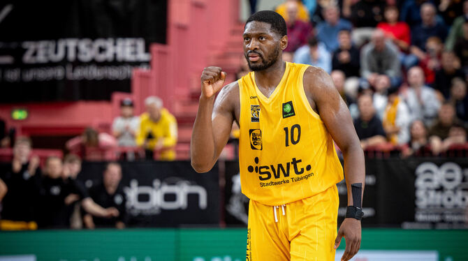 Ein echtes Kraftpaket: Tigers-Center Samuel Idowu.