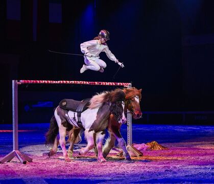 Ein kurzweiliges Programm wird beim Gala-Abend am Samstag im Landgestüt Marbach geboten.  FOTO: PR