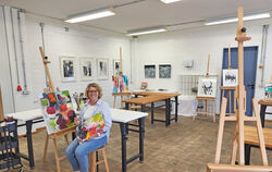 Susanne Ostertag hat in Auingen mit "AlbArt" ein offenes Atelier erschaffen.