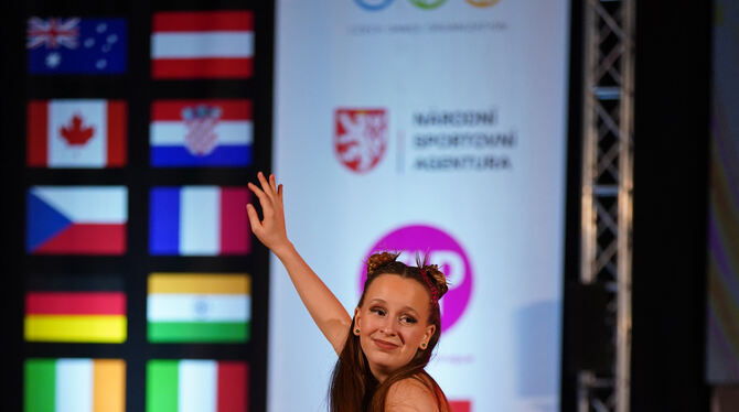 Zoa Leichtle sicherte sich mit ihrer Stepptanz-Performance die Bronzemedaille in der Kategorie Juniorinnen 2 Solo.  FOTO: PRIVAT