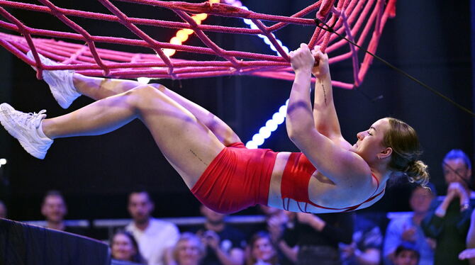 Gute Voraussetzungen für »Ninja Warrior Germany«: Als langjährige Turnerin des SV Hülben hat Melanie Burdukov viel Körperspannun