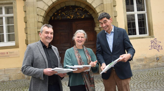 Tübingen war bei der Vor-Auswahl im Februar die erfolgreichste Uni in Deutschland (von links): Prorektor Peter Grathwohl, Rektor