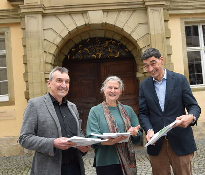 Tübingen war bei der Vor-Auswahl im Februar die erfolgreichste Uni in Deutschland (von links): Prorektor Peter Grathwohl, Rektor