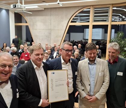 Feierten die Erfolgsgeschichte der Technologieförderung Reutlingen-Tübingen (von links): Reutlingens Oberbürgermeister Thomas Ke