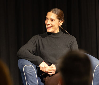 Andrea Petkovic stellte in Tübingen ihr neues Buch vor.