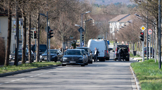 Großes Polizeiaufgebot bei der Reichsbürger-Razzia.