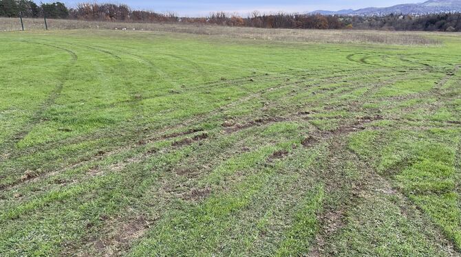 Als Start-und Landebahn nicht mehr nutzbar: Unbekannte Täter haben das Vereinsgelände des Flugmodellsport-Clubs zerstört.