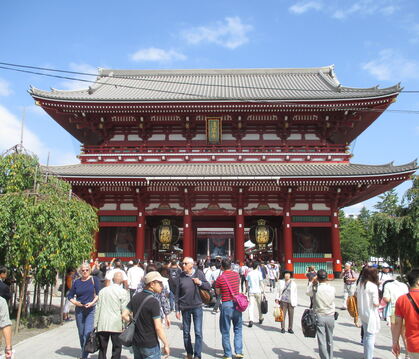 Sensoji, buddhistischer Tempel im Akusa-Viertel in Tokio.