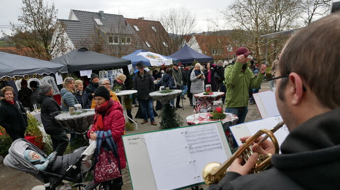 Viel Musik gab es am Samstag beim Weihnachtsmarkt Sondelfingen.