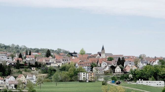 Auf dem Areal der früheren Gärtnerei zeigt diese Visualisierung des Architekturbüros, wie sich das Haus für Flüchtlinge in das O