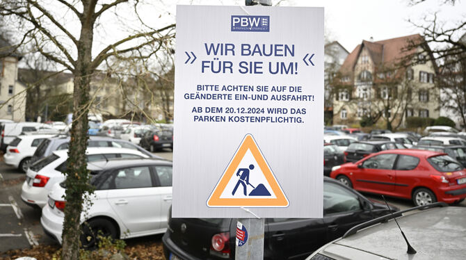 Der Schiebeparkplatz in Tübingen wird umgebaut - und danach kein Schiebeparkplatz mehr sein.