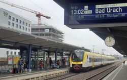 Vier Minuten zu spät, ein Wagen fehlt: Alltag im Bahnverkehr zwischen Reutlingen und Bad Urach.