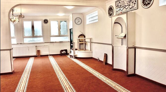 Blick ins Innere der Al-Ikhlas-Moschee in der Reutlinger St. Leonhardstraße.