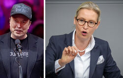 Tech-Milliardär Elon Musk und AfD-Chefin Alice Weidel treffen sich zum Live-Talk auf der Online-Plattform X.