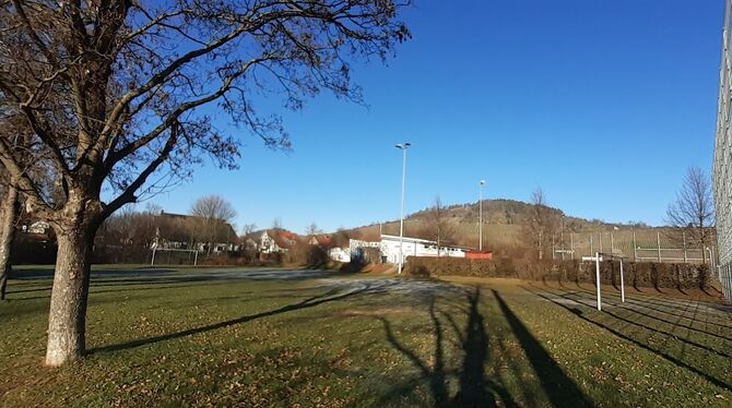 Noch ein Bolz- und Trainingsplatz, bald ein Kunstrasenspielfeld: Am Ortsrand von Neuhausen wird sportlich in die Zukunft gedacht