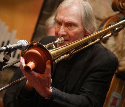 Meister des Posaunenklangs: Uli Gutscher im Jazzclub Mitte.