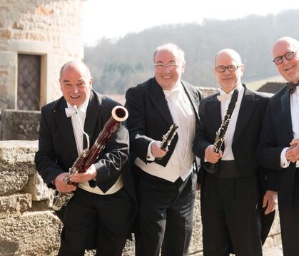 Das Trio Chateau und Klaus-Dieter Mayer eröffnen die Konzertreihe am 9. Februar.  FOTO: PR