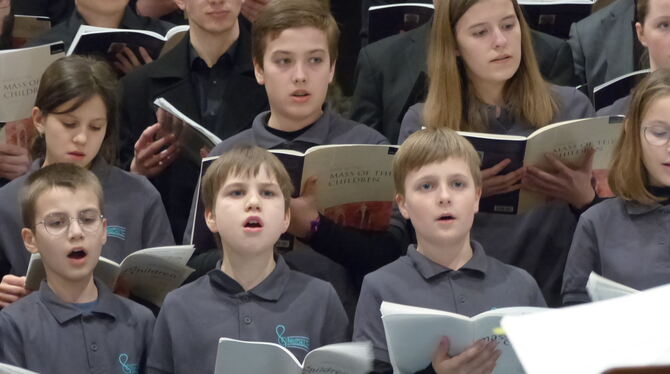 Der Kinderchor der Evangelischen Singschule Heilbronn.