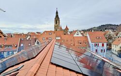 Installiert im Frühjahr 2024: Die Photovoltaik-Anlage auf dem Alberhaus.  FOTO: PR