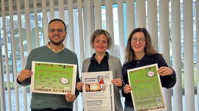 Mert Akkeceli, Sabine Fischer und Nana Mamphoria haben einen Aktionstag für Frauen organisiert, der am 8. März stattfindet. FO Mert Akkeceli, Sabine Fischer und Nana Mamphoria haben einen Aktionstag für Frauen organisiert, der am 8. März stattfindet. FO