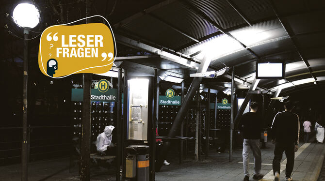 Nicht alle Bushaltestellen in Reutlingen haben so viel Licht, wie der Zentrale Omnibusbahnhof an der Stadthalle.