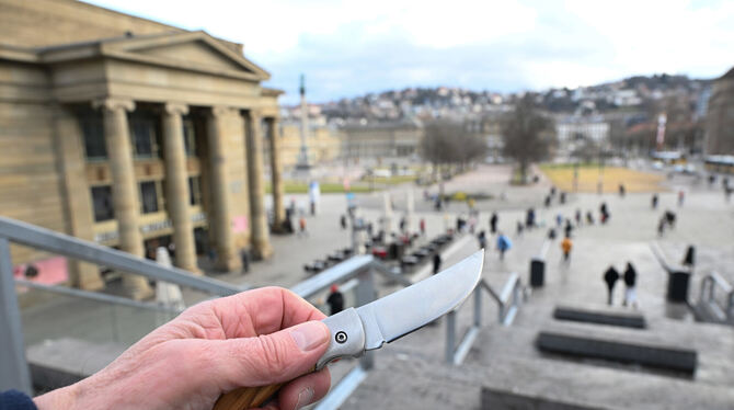lsw, bwg, Justiz, Kriminalität, Kriminalität, Polizei, Kommunen Messer und andere Waffen bleiben in Stuttgarts City verboten.