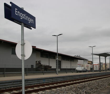 Der Bahnhof Kleinengstingen wird im Zuge der Reaktivierung der Echaztalbahn zu einem wichtigen Mobilitätszentrum mit zahlreichen