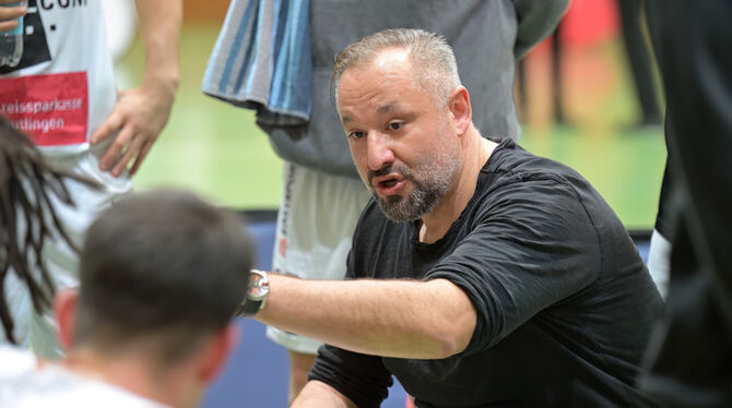 1. RL, 1. Regionalliga, Basketball, DBB, Maenner, Saison 2024/25, Suedwest, TSG Solcom Ravens Reutlingen Will in der kommenden Saison nicht mehr als Trainer agieren: Vasilios Tsouknidis.