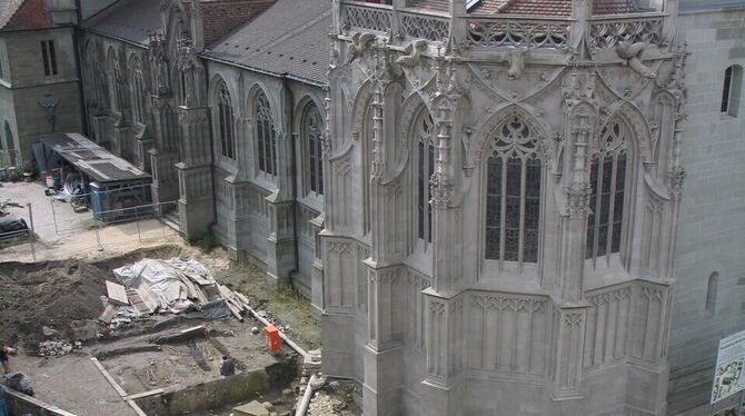 Konstanz, römisches Kastell, Archäologie Archäologische Sensation in Konstanz: Eckturm und Mauern des römischen Kastells der Spätantike, 2003 bis 2004 ausgegraben und wi