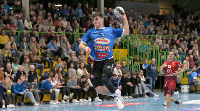 3. Liga, DHB, Handball, Maenner, Saison 2023/24 Wechselt vom VfL Pfullingen zur HSG Konstanz: Rechtsaußen Lukas Dietrich.