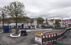 Gutes Bauwetter: Der Kreisverkehr zwischen der B 28 und der Metzinger Innenstadt wird einen Monat früher als geplant fertig.