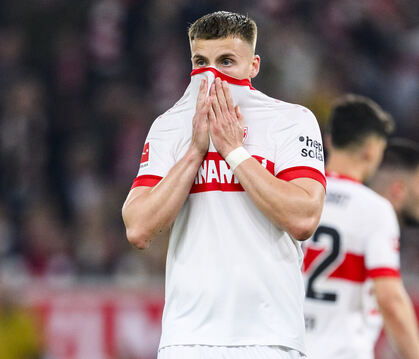 Erlebt einen Abend zum Vergessen: VfB-Stürmer Ermedin Demirovic