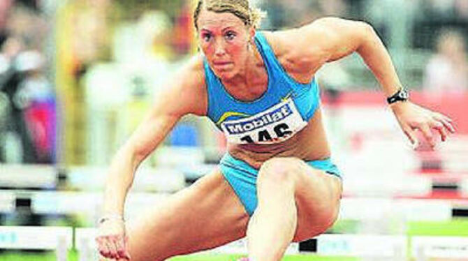 Hürdensprinterin Kirsten Bolm ließ im Ulmer Donaustadion aufhorchen.
GEA-FOTO