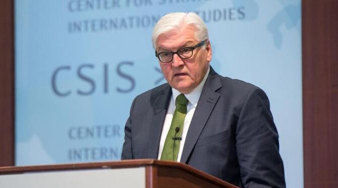 Steinmeier sprach im Center for Strategic and International Studies CSIS unangenehme Themen an. Foto: Maurizio Gambarini