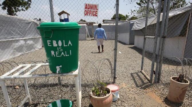 Ebola-Behandlungszentrum in Liberia: In dem westafrikanischen Land ist erneut ein Mensch an Ebola erkrankt. Foto: Ahmed Jalla