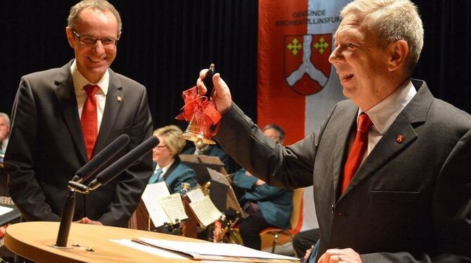 Auch die Akustik in der Halle ist ein Problem, findet Werner Rukaber (rechts). Der SPD-Gemeinderat und Bürgermeister-Stellvertre