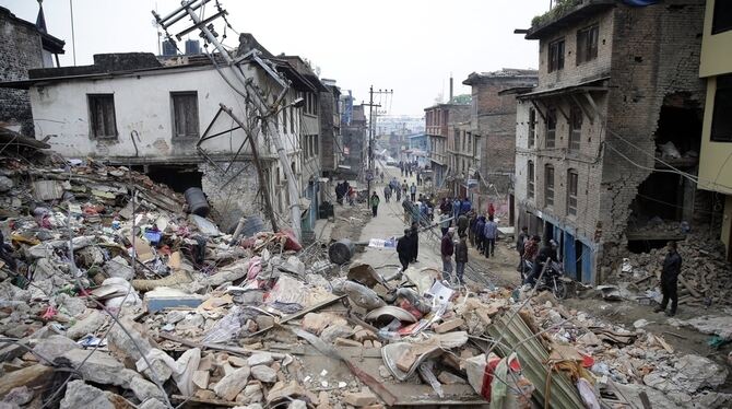 Das Erdbeben hat in Kathmandu unzählige Häuser zerstört.