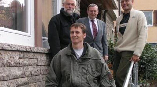 Jörg Rupp (vorn), Friedemann und Albrecht Salzer, Jens Weiblen (oben von links). FOTO: PFI