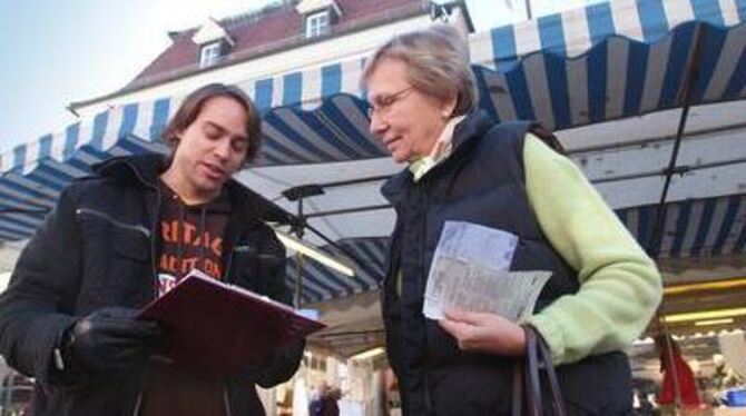 &raquo;Warum kaufen Sie auf dem Wochenmarkt ein und nicht im Supermarkt?&laquo; GEA-Leserin Inge Groß gibt dem vom Reutlinger St