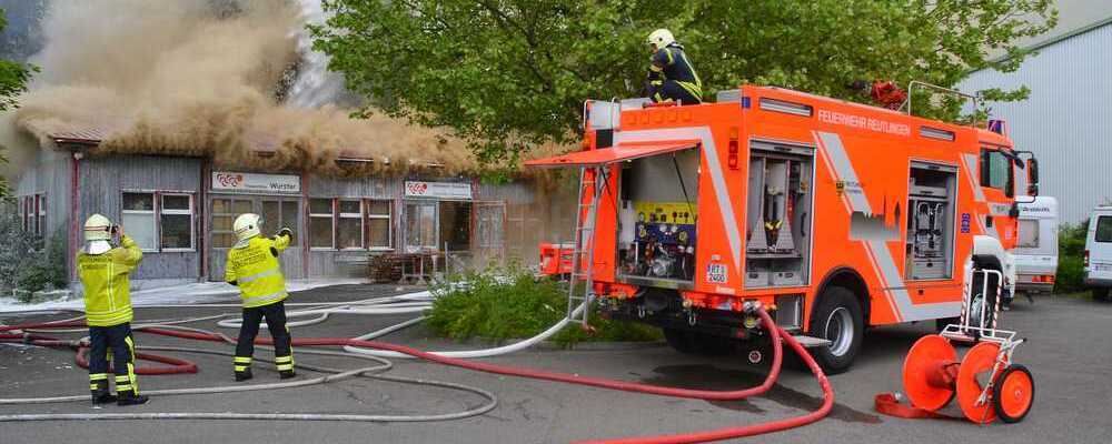 Großbrand in Schreinerei am Südbahnhof