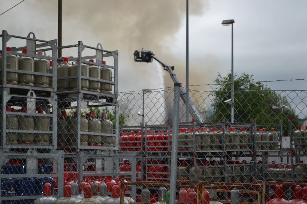 Großbrand in Reutlinger Schreinerei