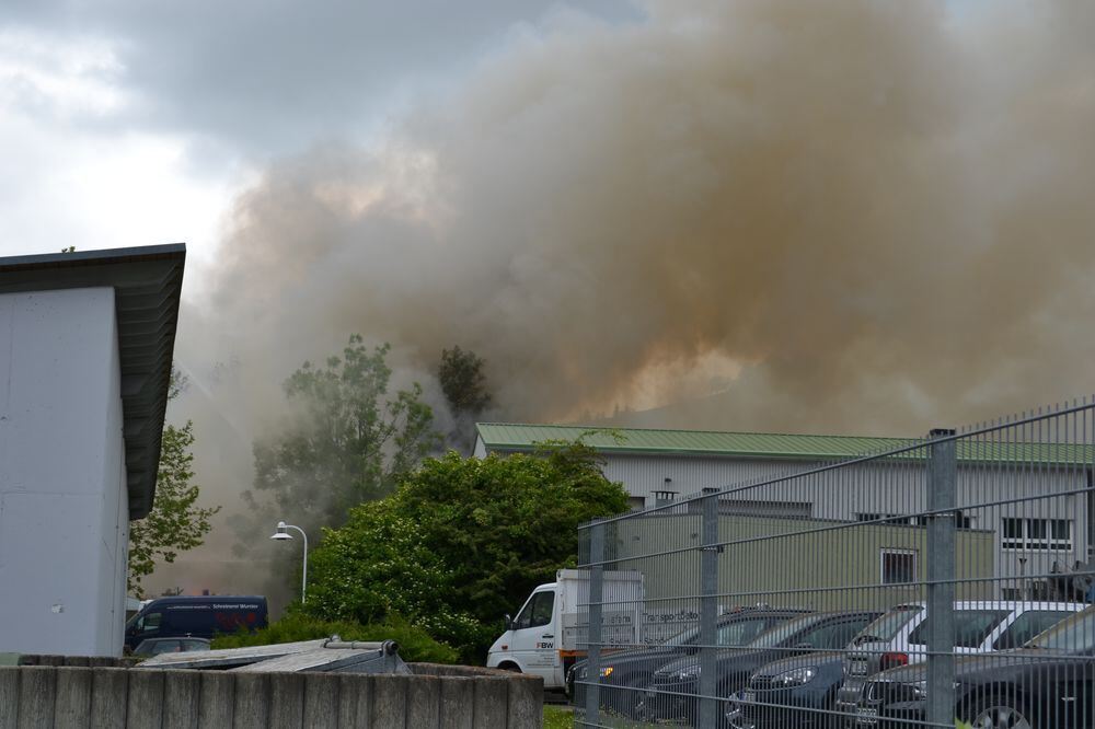 Großbrand in Reutlinger Schreinerei