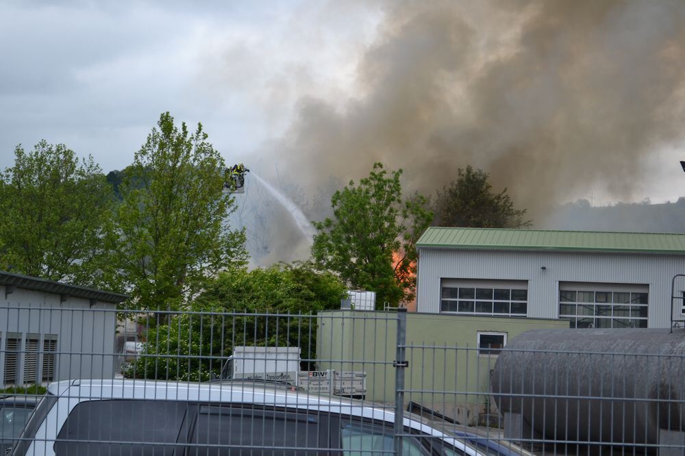 Großbrand in Reutlinger Schreinerei