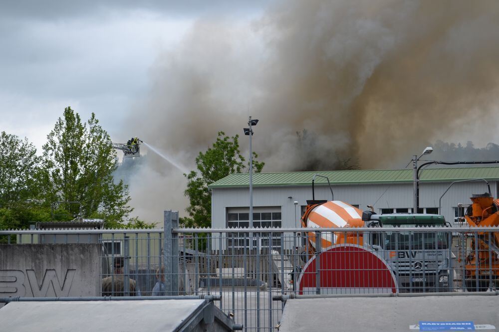 Großbrand in Reutlinger Schreinerei