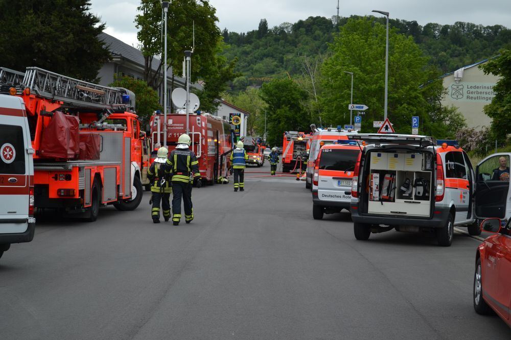 Großbrand in Reutlinger Schreinerei